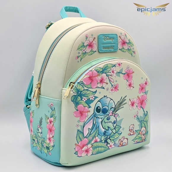 Loungefly Disney Stitch Floral Mini Backpack main image 5